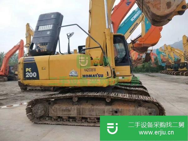 河北出售二手小松200挖掘機