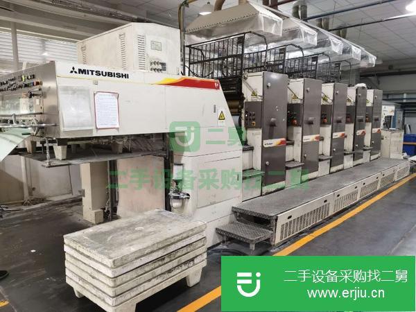 天津出售二手三菱對開五色印刷機