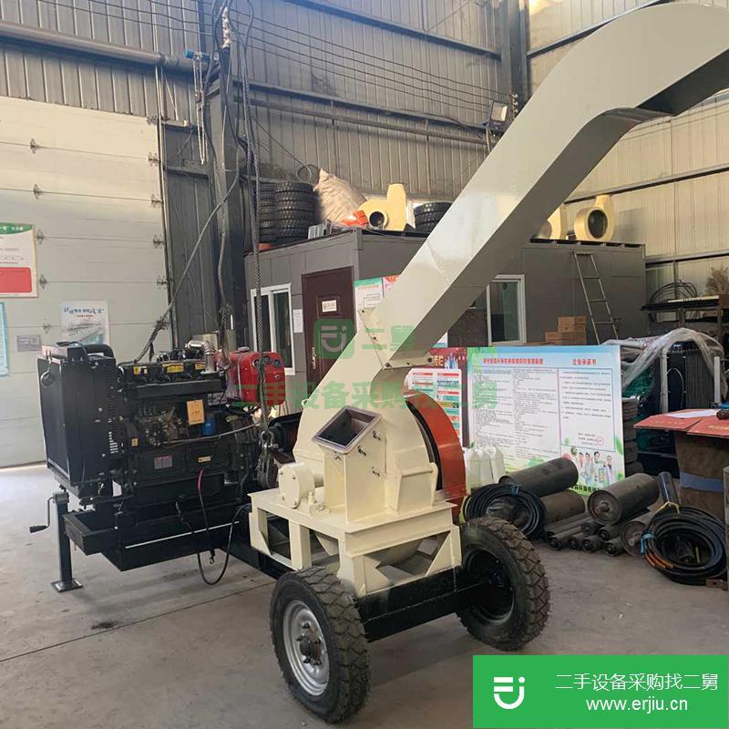 河南出售二手朗力800型盤式木材削片機(jī)