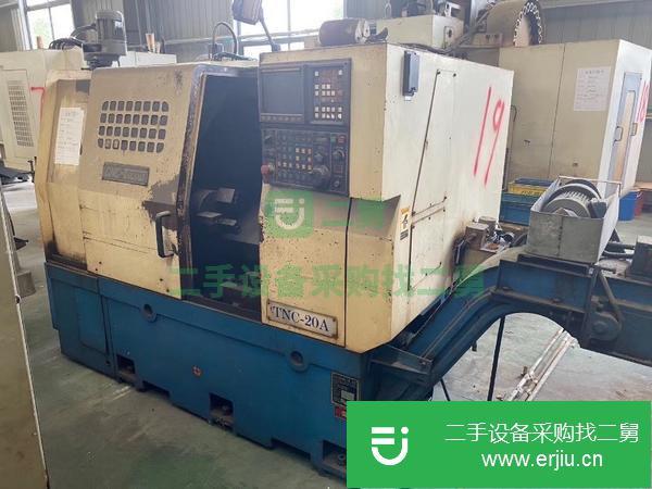 江蘇出售二手優岡8寸卡盤數控車床,發那科系統