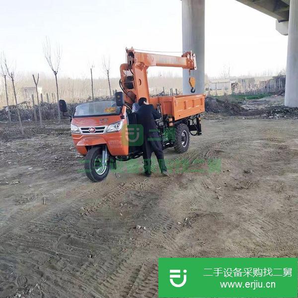 山東出售二手時風三輪隨車吊