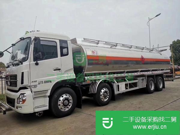 山東出售二手東風(fēng)天龍25噸鋁合金油罐車(chē)包上牌