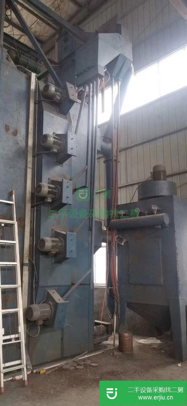 河北出售二手2.4×4.8吊鉤式拋丸機(jī)