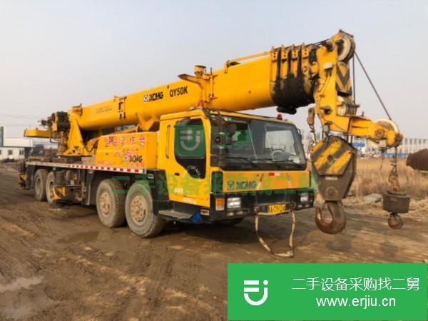 河北出售二手徐工50k吊車車況好無事故