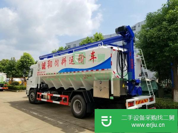 山東出售二手陜汽玉柴220馬力發動機24方散裝飼料運輸車