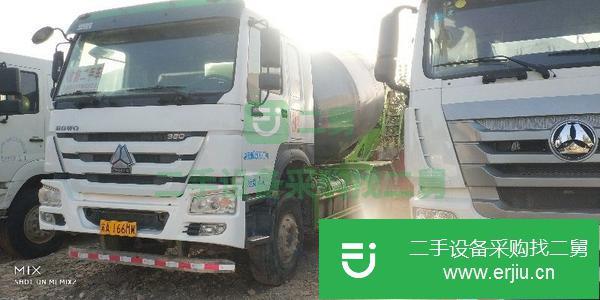山東出售二手18年豪沃攪拌車，380馬力重汽發(fā)動機