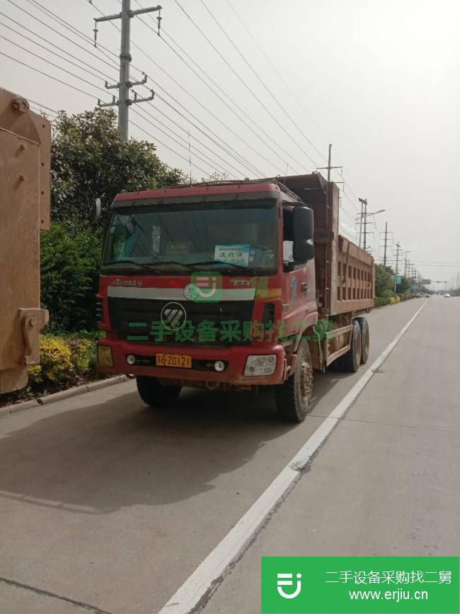 江蘇出售二手福田歐曼后八輪自卸車