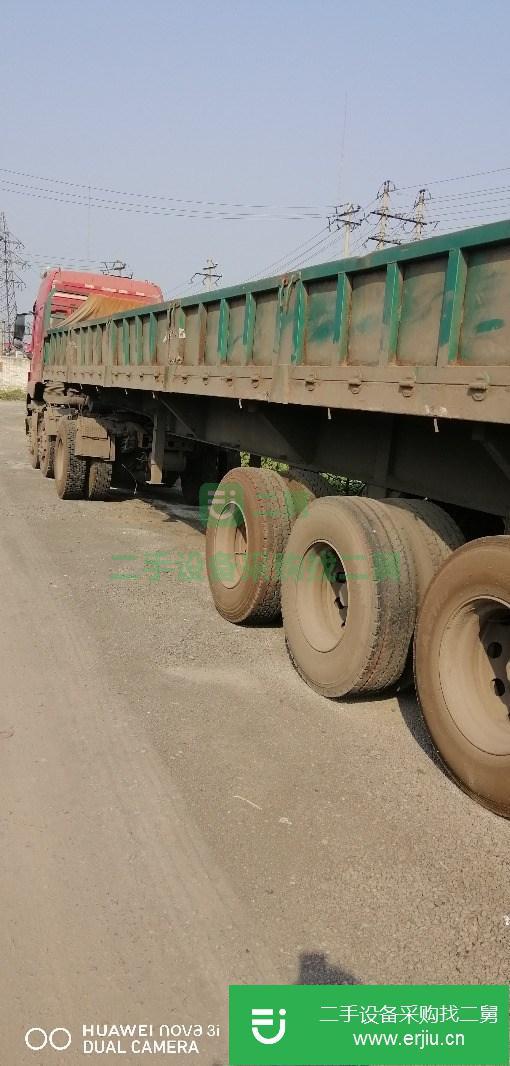 河北出售二手13米側翻半掛車車況良好