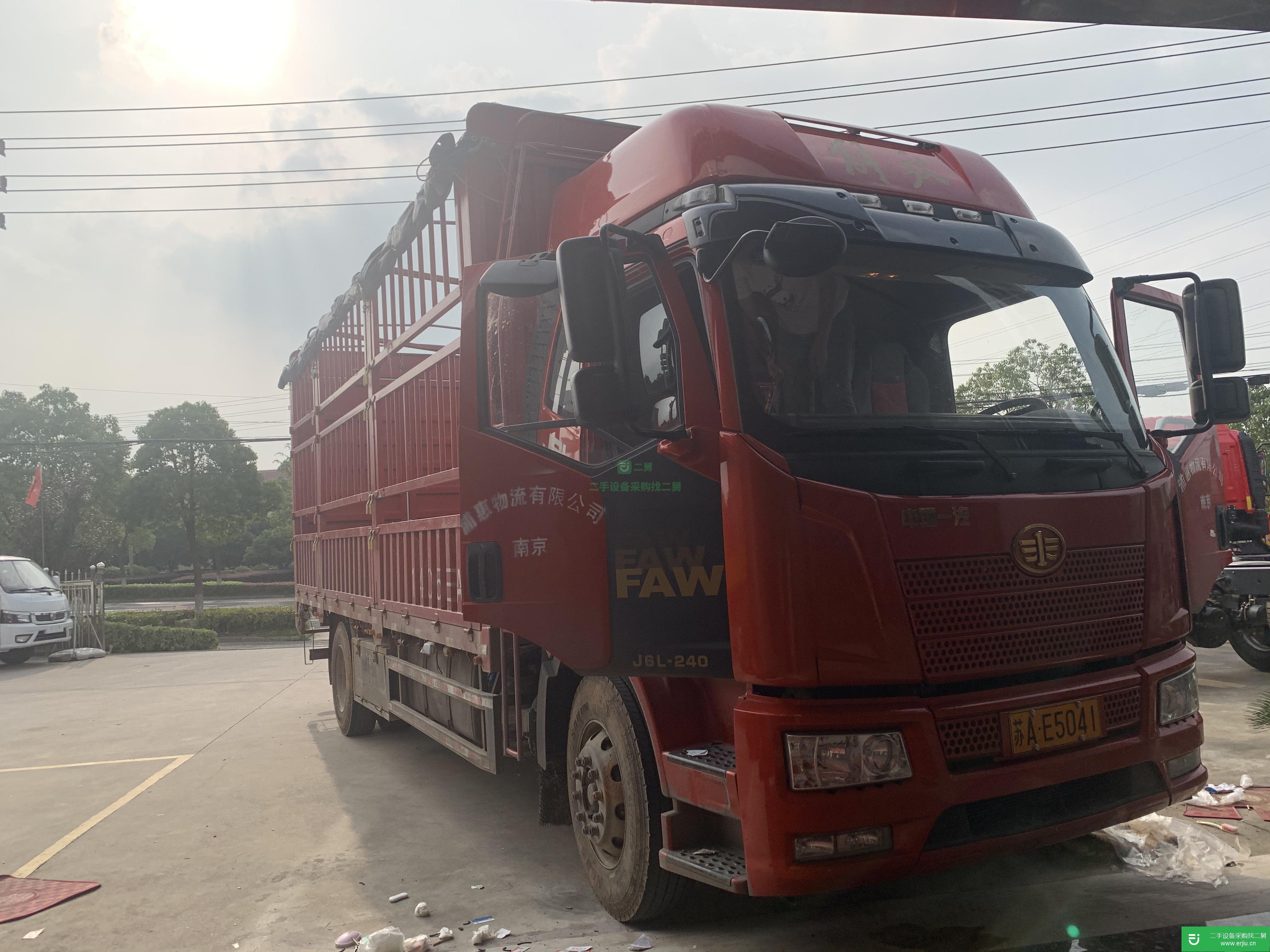 上海出售二手一汽解放高欄貨車