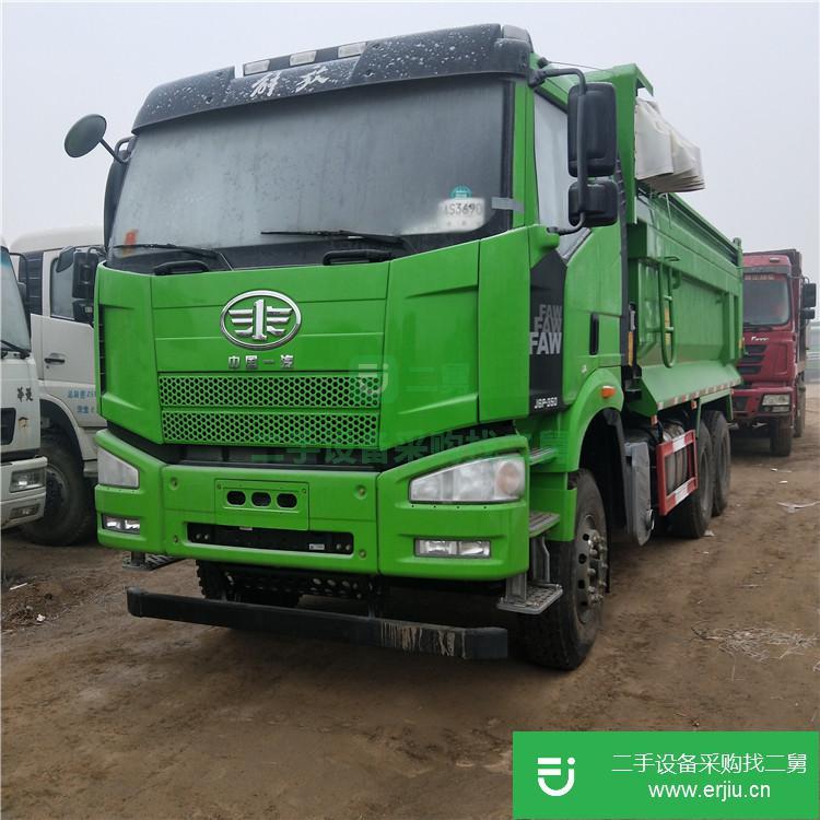 山東出售二手后八輪解放自卸車