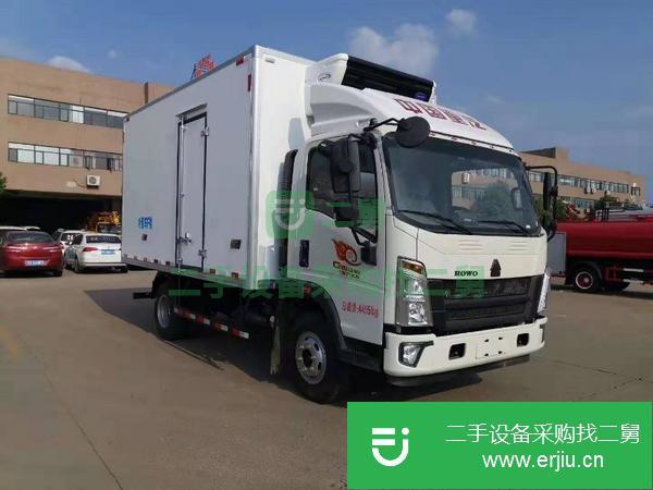 湖南出售二手重汽豪沃國五160馬力冷藏車