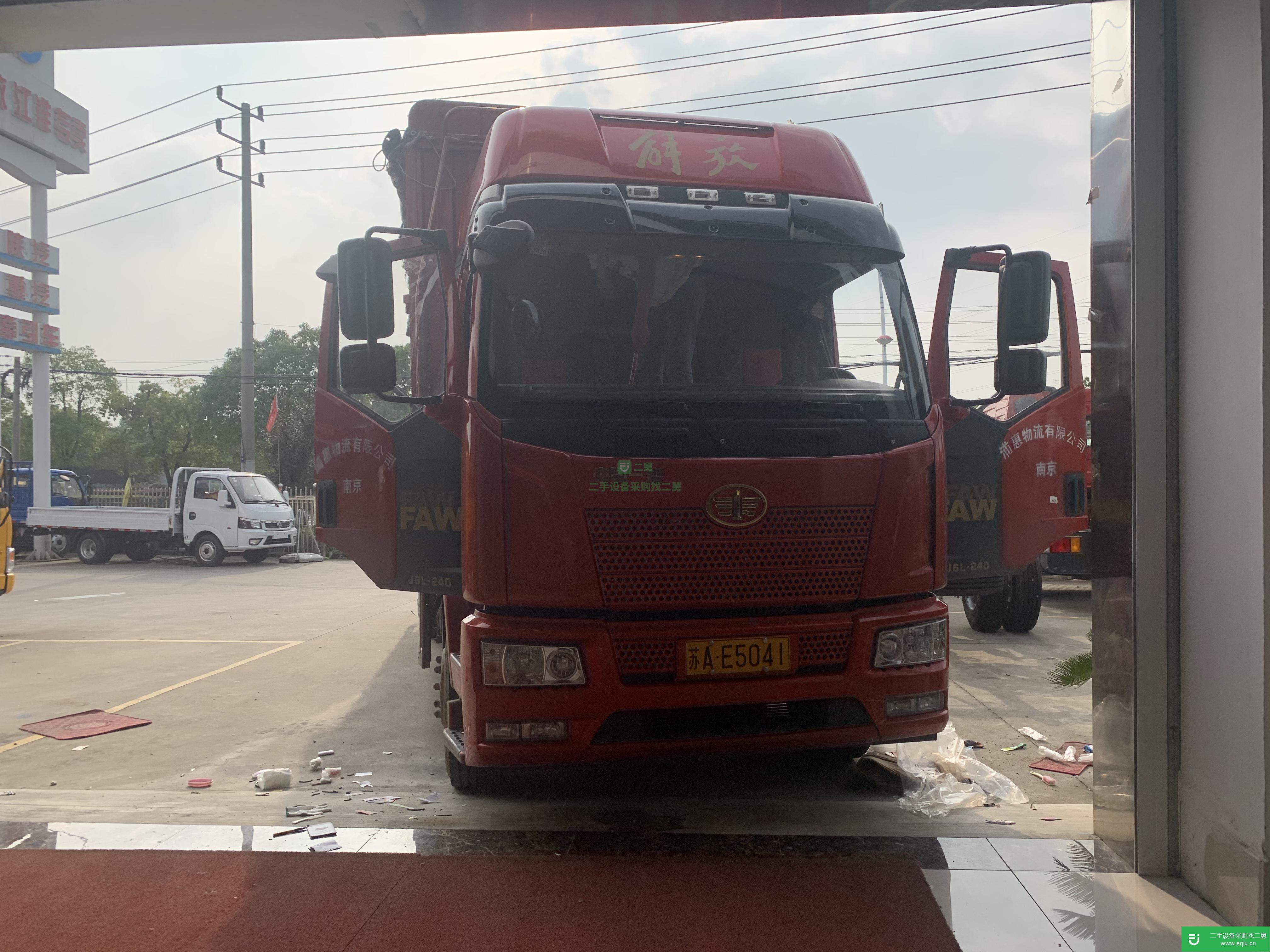 上海出售二手一汽解放高欄貨車
