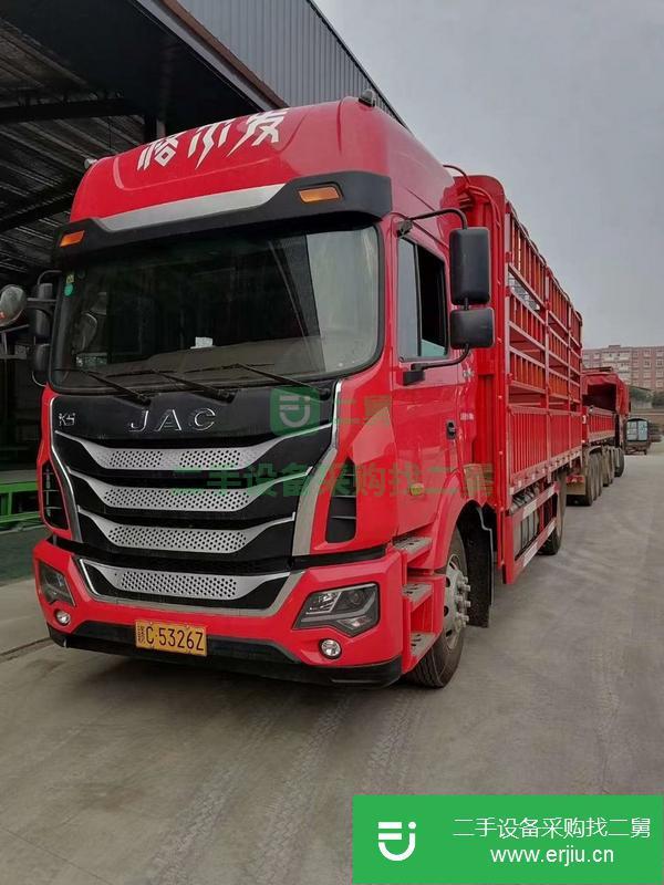 江西出售二手江淮格爾發(fā)6.8米240馬力花欄載貨車