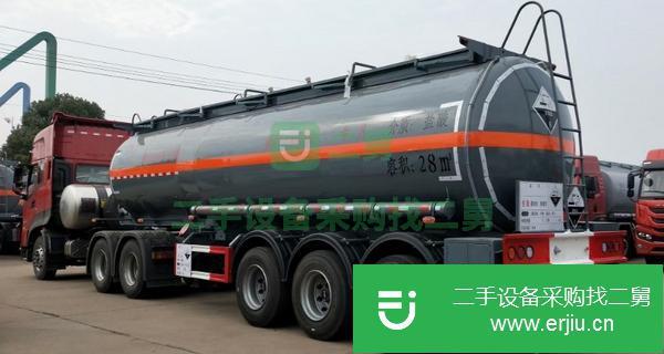 天津出售二手28方國五460馬力油罐車