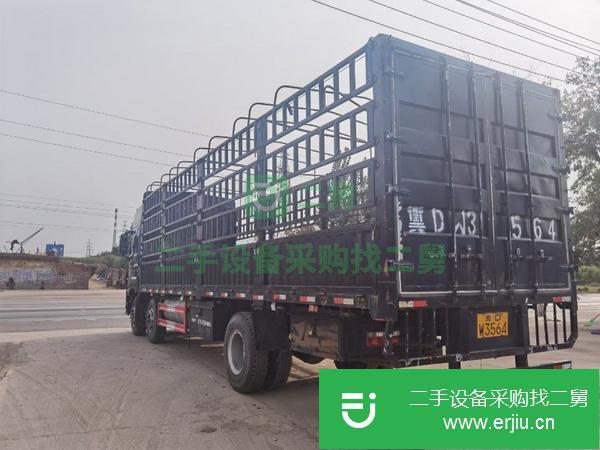 河北出售二手江淮格爾發k5-6缸玉柴240馬力前四后四9.6米高柵貨車