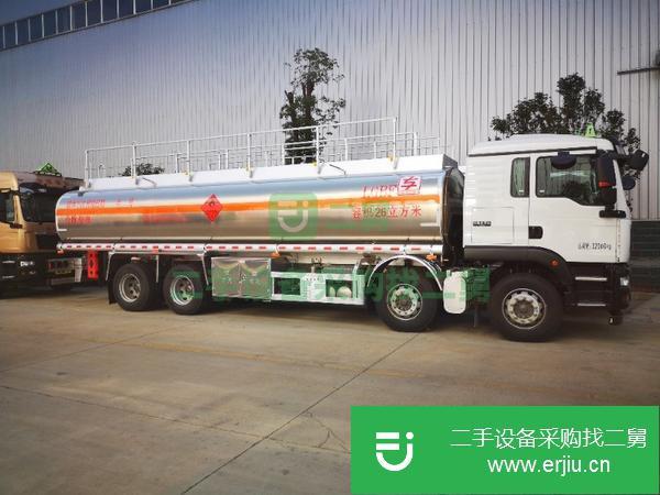 廣東出售二手重汽汕德卡22噸前四后八鋁合金油罐車全國包上戶支持分期