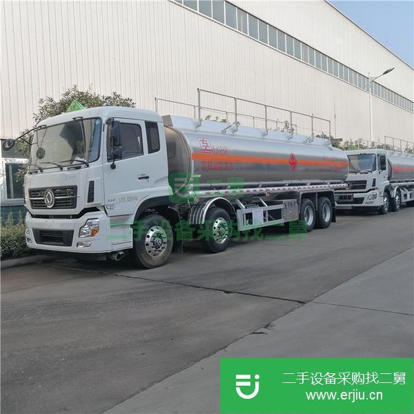 福建出售二手解放前四后四16噸鋁合金油罐車