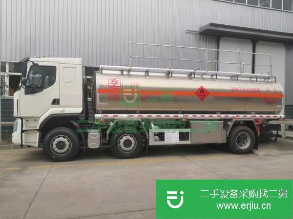 湖北出售二手東風柳汽小三軸18噸玉柴240馬力鋁合金油罐車