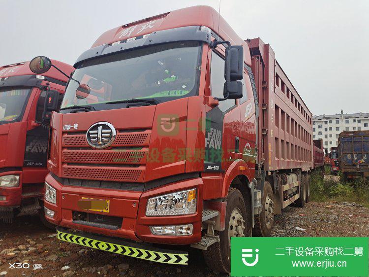 江西出售二手一汽解放500馬力自卸車