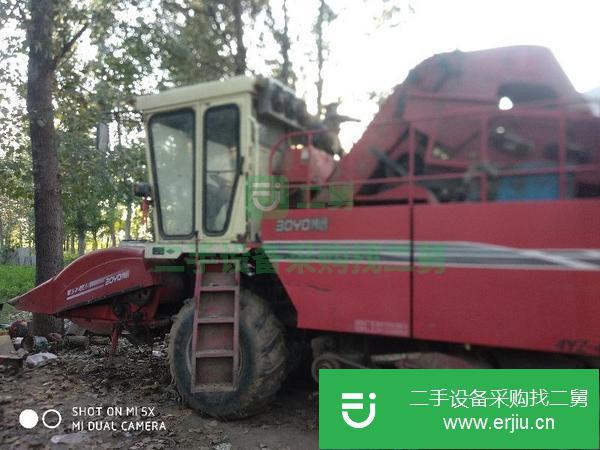 河南出售二手博遠玉米收割機
