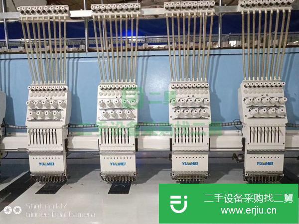 浙江出售二手9針28頭330頭高速繡花機