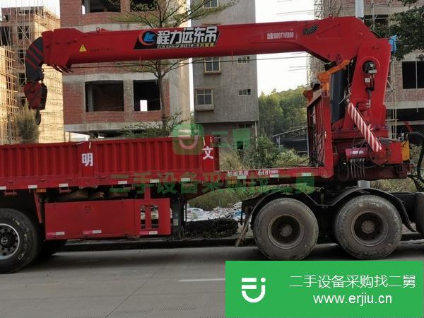 廣西出售二手16噸5節(jié)U型21.5米臂半掛隨車吊
