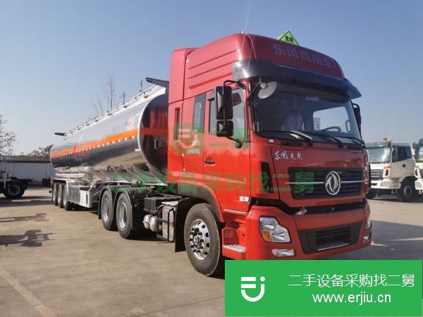 甘肅出售二手一汽解放油罐車460馬力 可分期