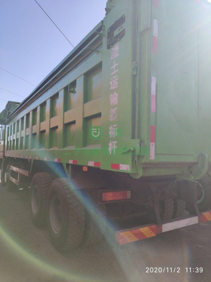出售18年國(guó)五8.6米環(huán)保綠歐曼GTL前四后八自卸車(chē)