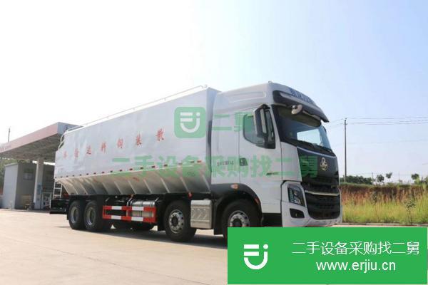 湖南出售二手歐曼40方散裝飼料運輸車