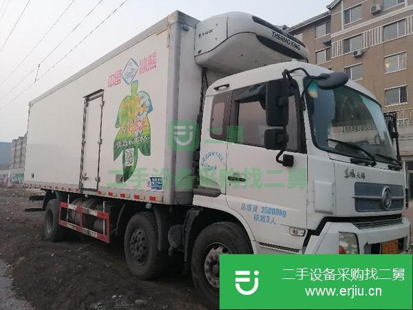 安微出售二手江淮210馬力三軸冷藏車