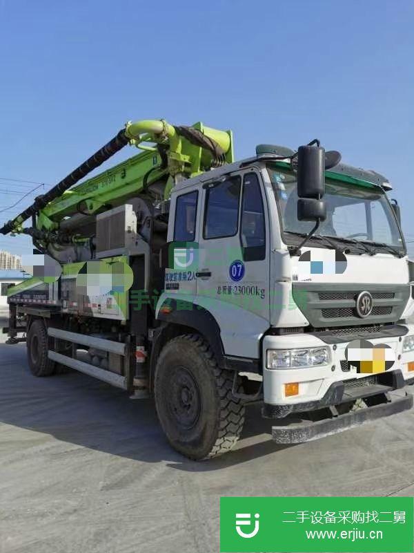 河北出售二手中聯(lián)37米國五混凝土泵車