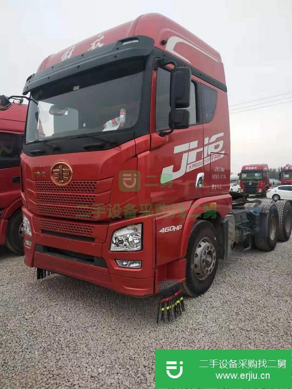 山東出售二手解放JH6 國五460牽引車錫柴發(fā)動機(jī)一汽變速箱支持分期全國提檔