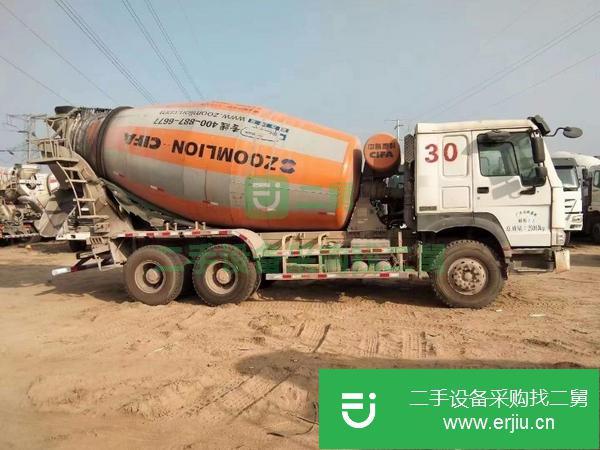 山西出售二手豪沃國四12方380馬力攪拌罐車車況精品