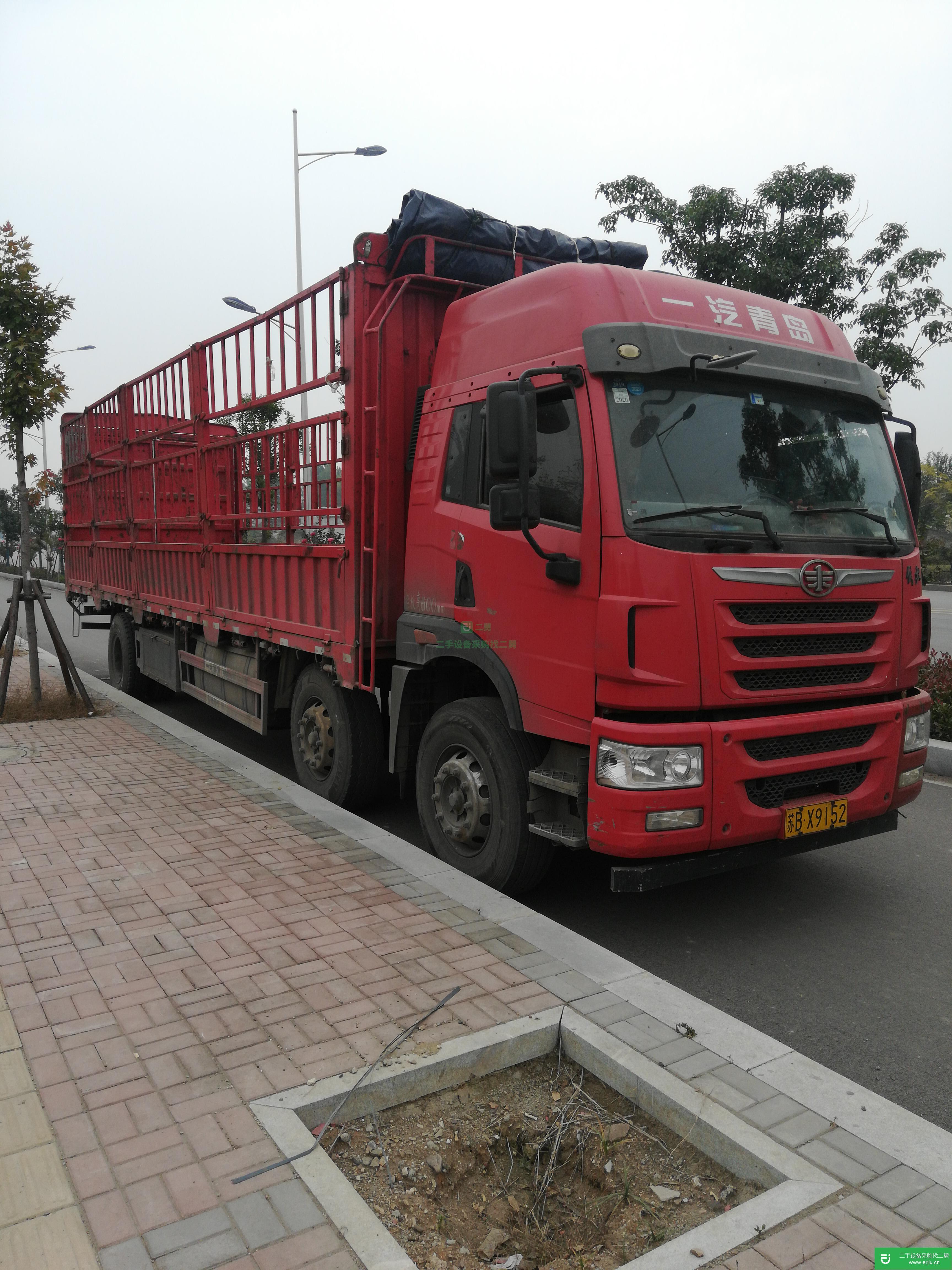 江蘇出售二手青島解放高欄載貨車