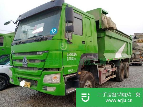 山東出售二手18年豪沃后八輪自卸車