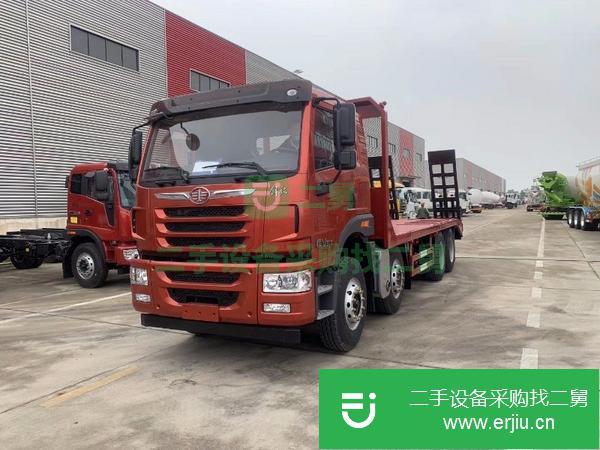 山東出售二手解放前四后八平板運輸車