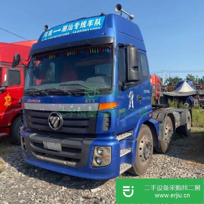 山東出售二手福田歐曼420馬力牽引車