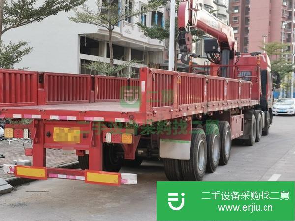 廣西出售二手16噸5節(jié)U型21.5米臂半掛隨車吊