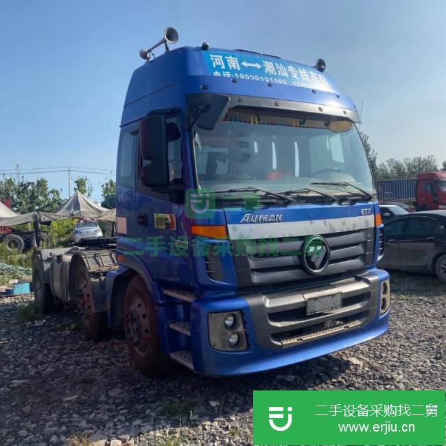 山東出售二手福田歐曼420馬力牽引車