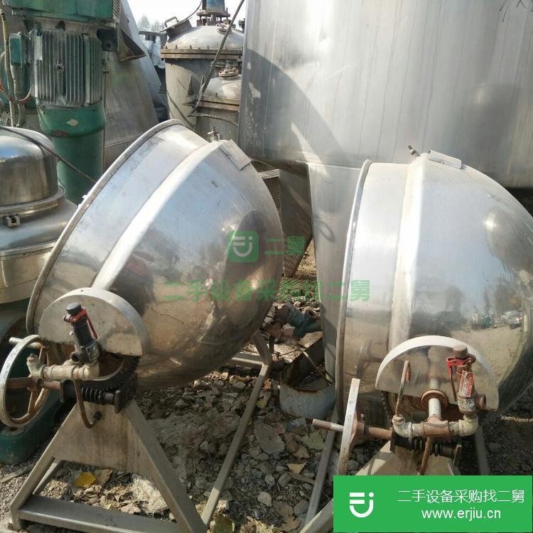山東出售二手400L燃氣加熱夾層鍋
