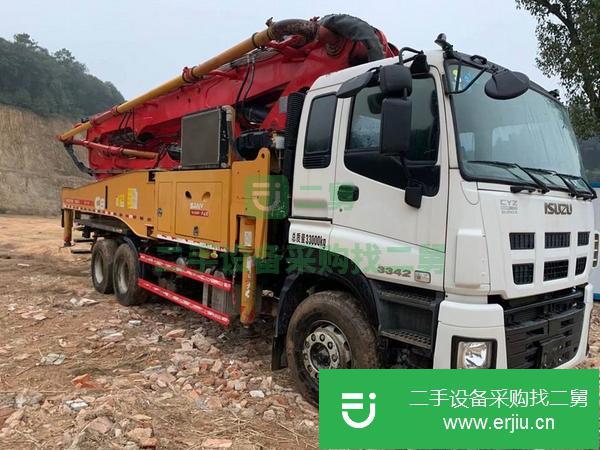 河北出售二手三一49米叉腿三橋五節(jié)臂國五泵車