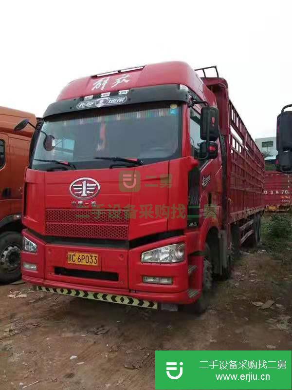 廣東出售二手解放J6P重卡高欄載貨車