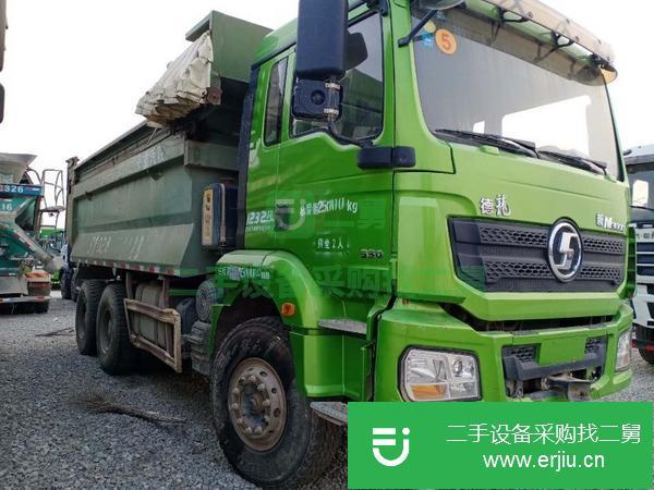 山東出售二手德龍后八輪國五5.8米350馬力自卸車