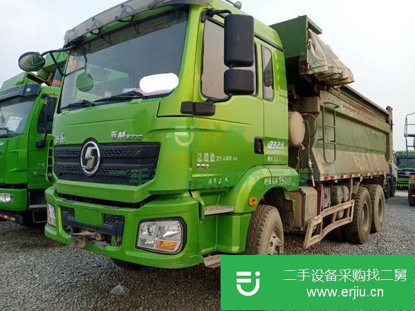 山東出售二手德龍后八輪國五5.8米350馬力自卸車
