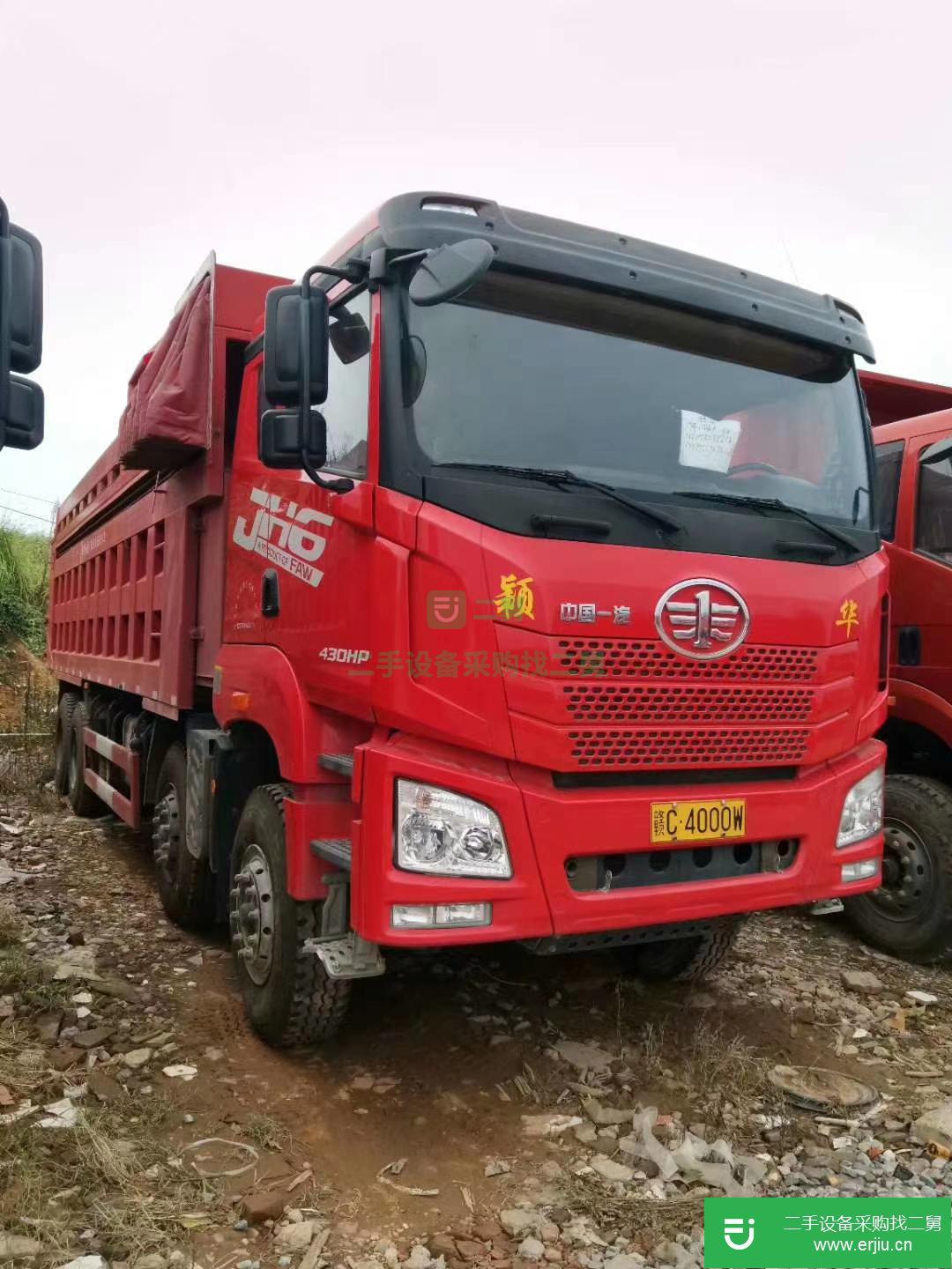江西出售二手青島解放430馬力自卸車