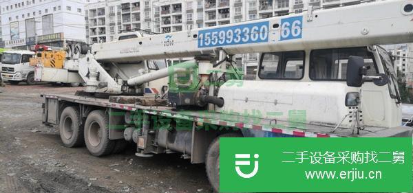 貴州出售二手13年7月藍(lán)色關(guān)愛(ài)12噸4節(jié)臂汽車(chē)吊