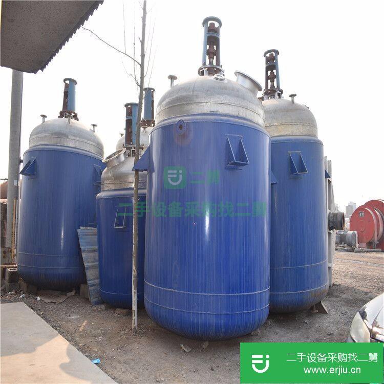 山東出售二手1000L搪瓷反應釜