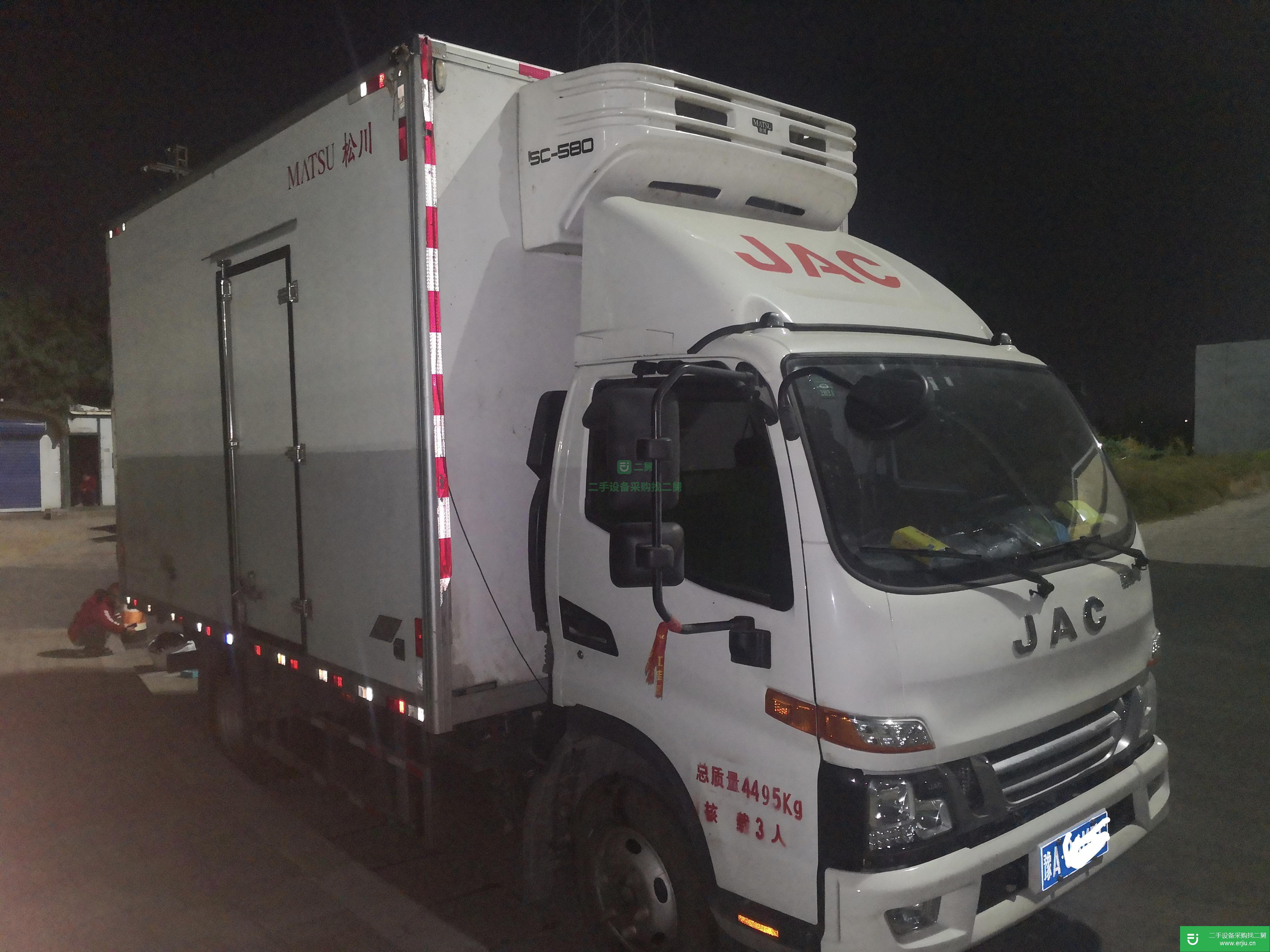 河南出售二手江淮駿鈴冷藏車156馬力