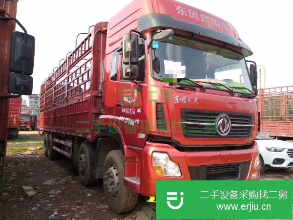 江西出售二手東風(fēng)天龍9米6倉柵式載貨車