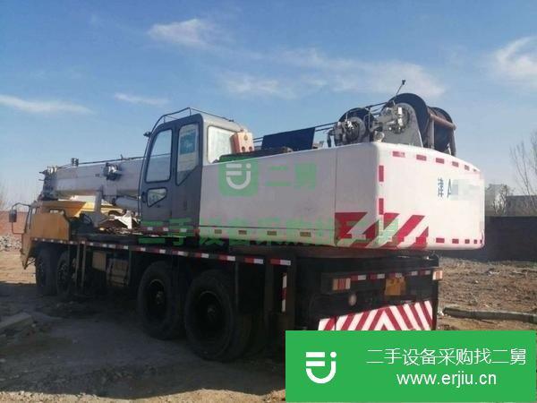 天津出售二手津牌50噸汽車吊手續齊全先導操作
